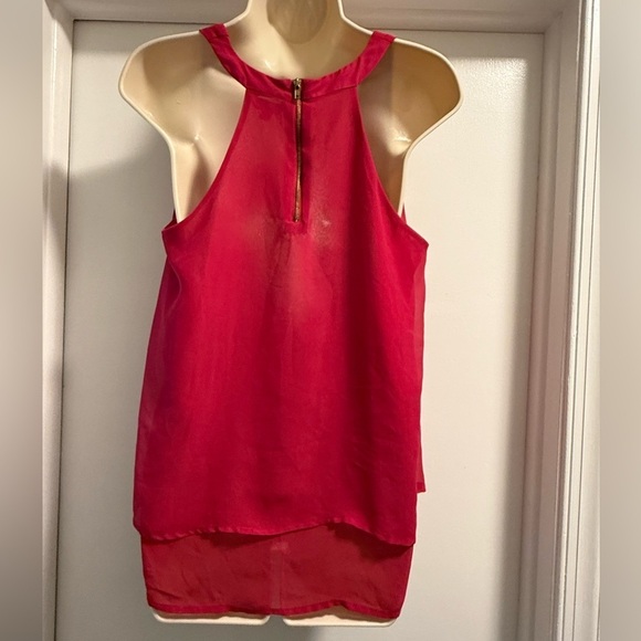 Charming Charlie Pink Fuchsia Layered Tank Top Medium - Picture 6 of 16